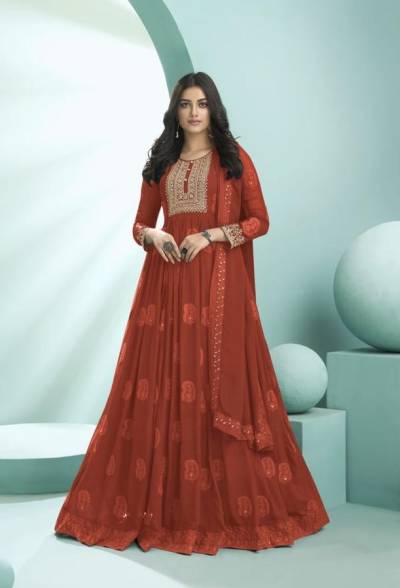 Kalpi Gold By Sajawat Creation Designer Partywear Gown Collection